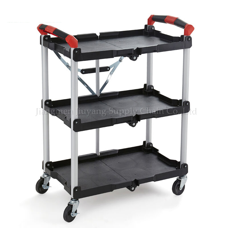 Folding Hand Truck Aluminum Portable Folding Hand Cart 165lbs Capacity