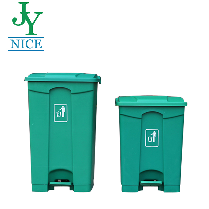 White Black Green Blue Plastic Small Garbage Can with Lid Indoor