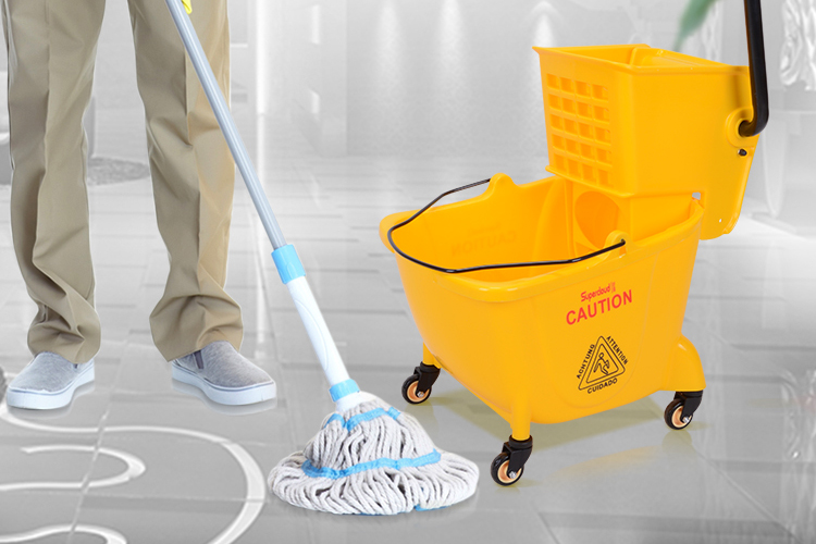Mop Bucket With Iron Wringer on Wheels Cheap Floor Cleaning Water Mop And Bucket Buy home
