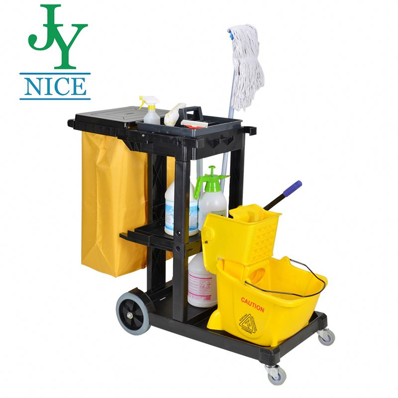 industrial park floor cleaning with janitorial supplies Janitor Cart