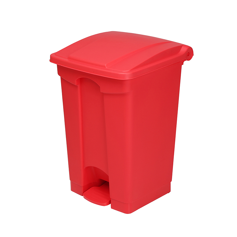 Outdoor Movable Plastic Square Dustbin 120l With Wheels For Hospital