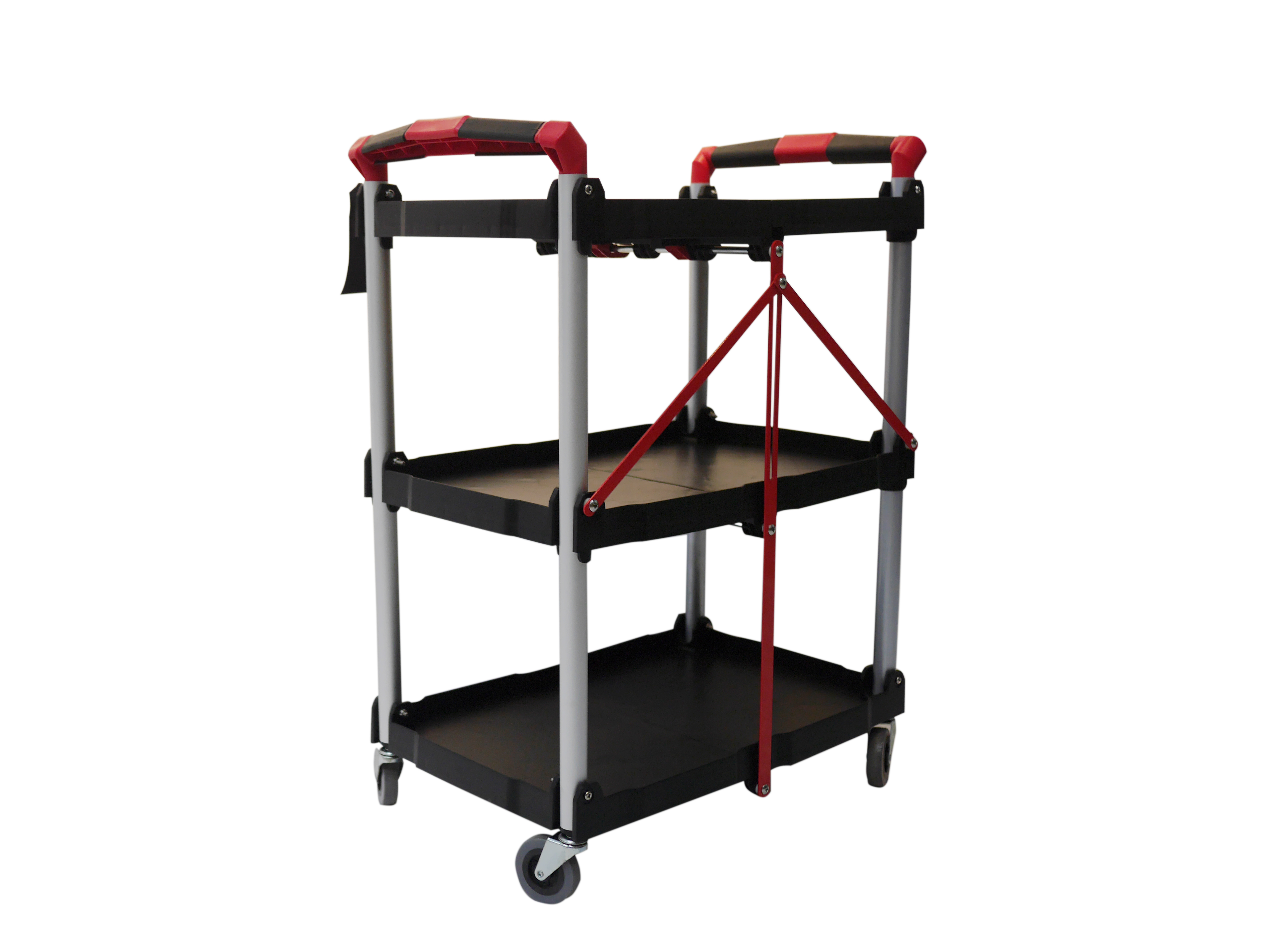 Luggage Carrying Kitchen Utility Folding Hand Cart Shopping Serving ...